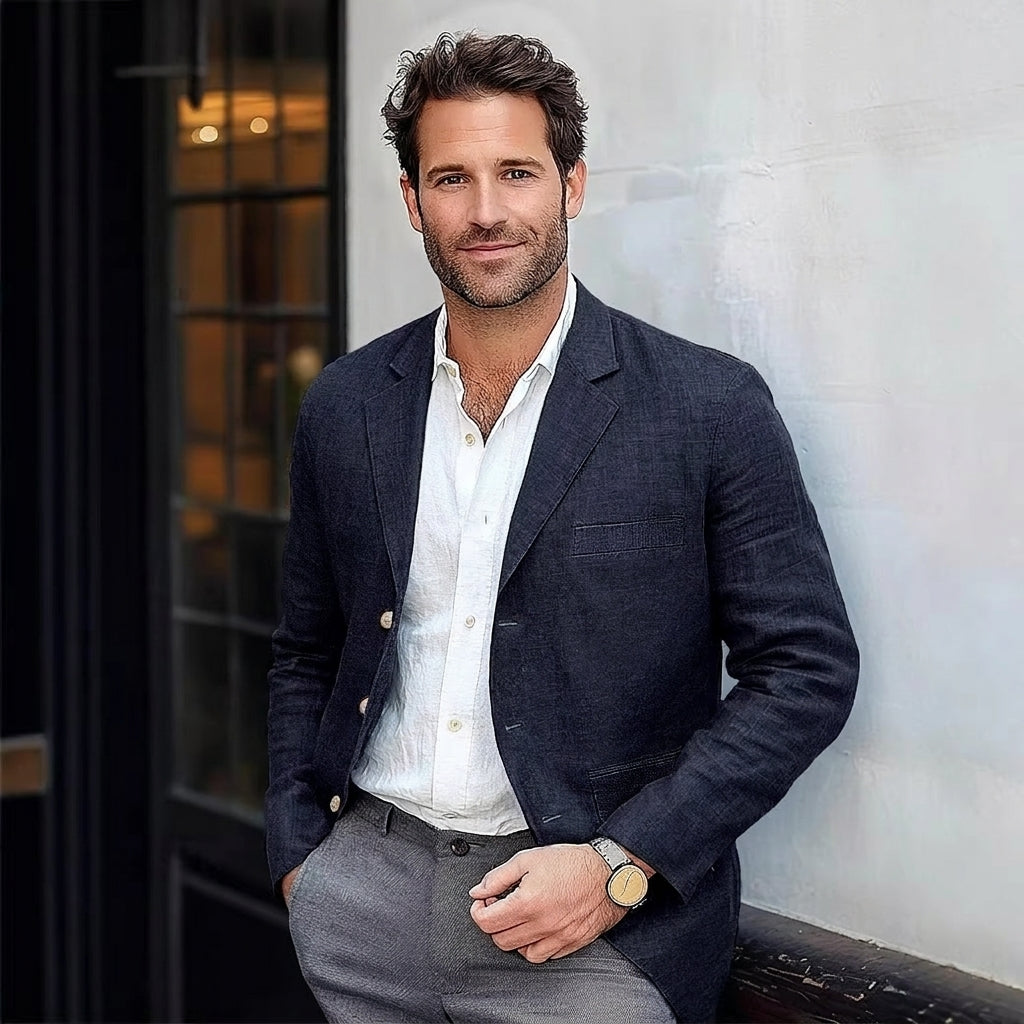Verona Linen-Blend Blazer