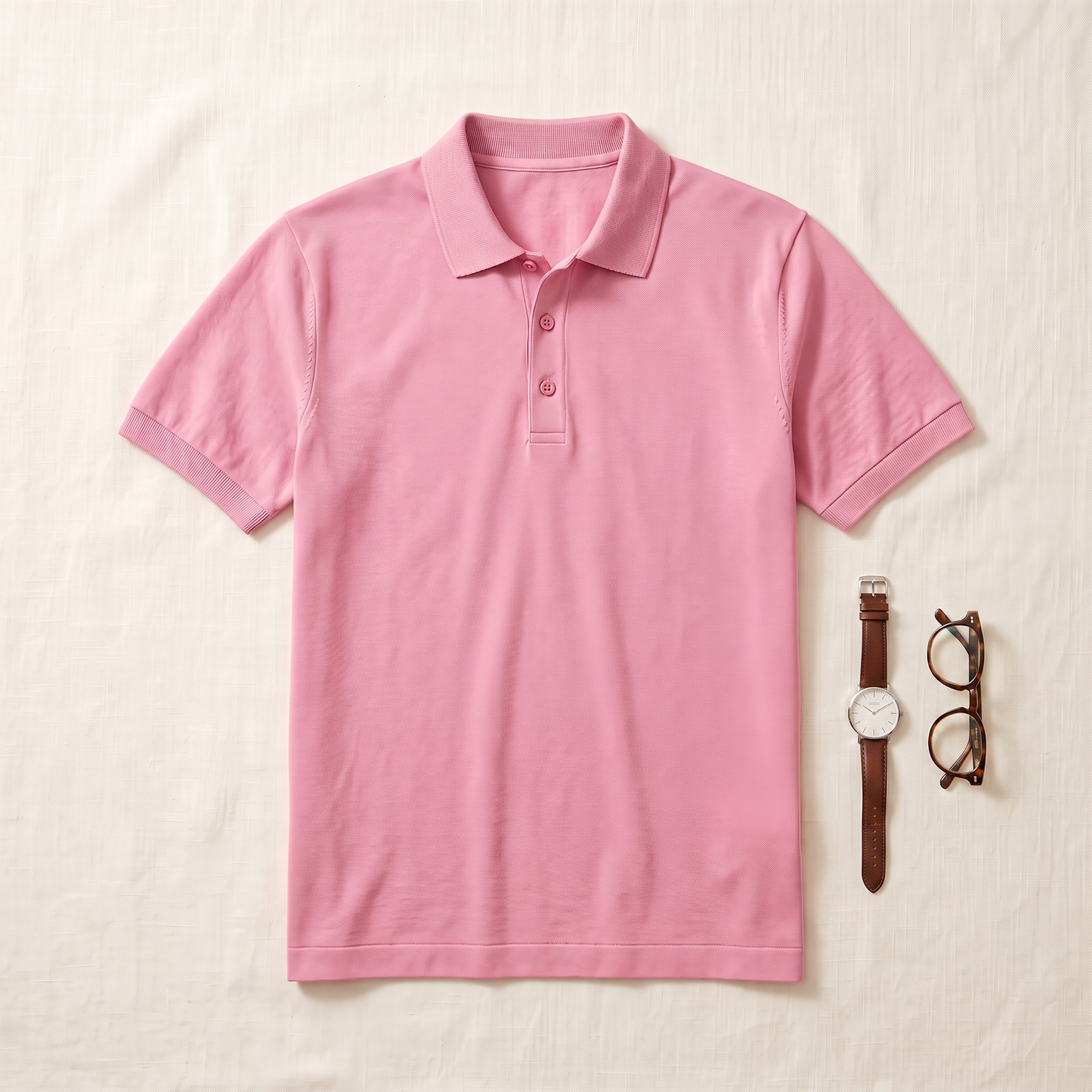 Montverde Knit Polo - styled flat lay