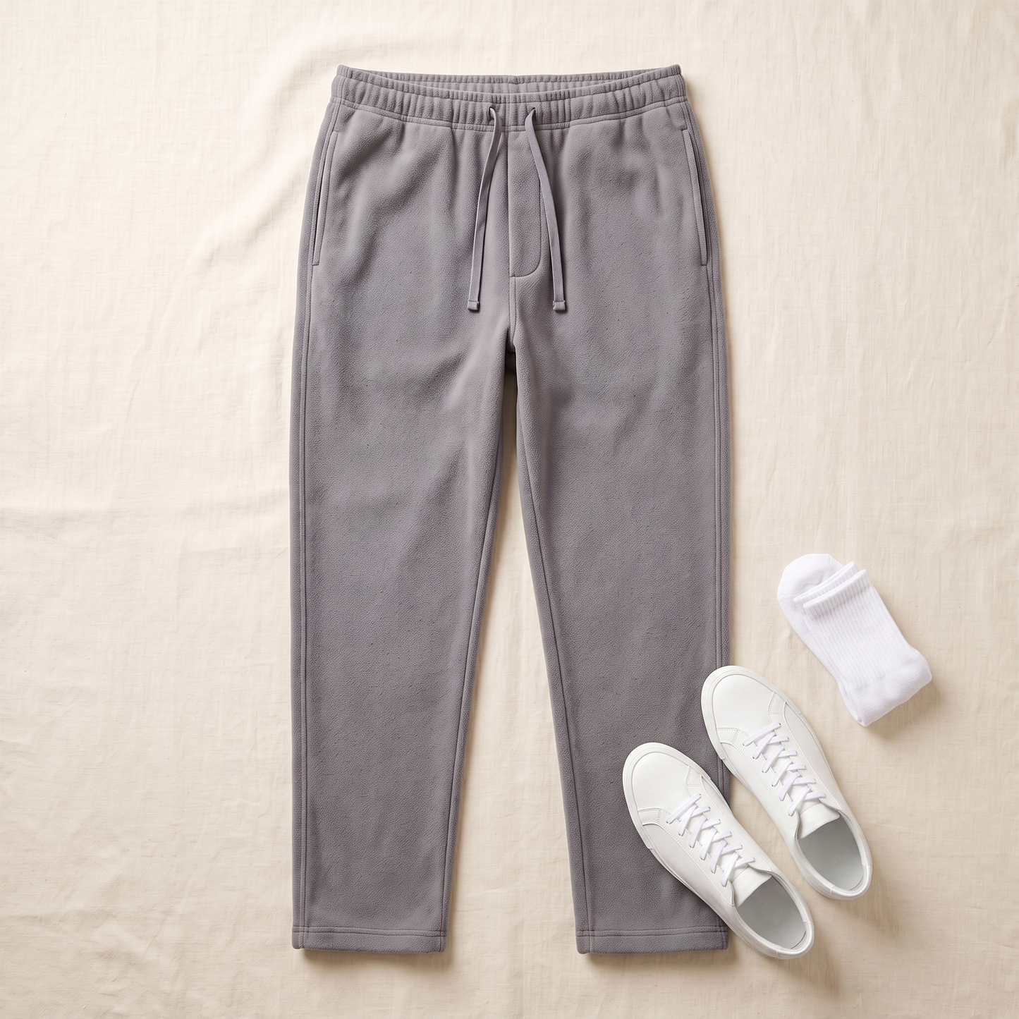 Weekender Fleece Pants - styled flat lay