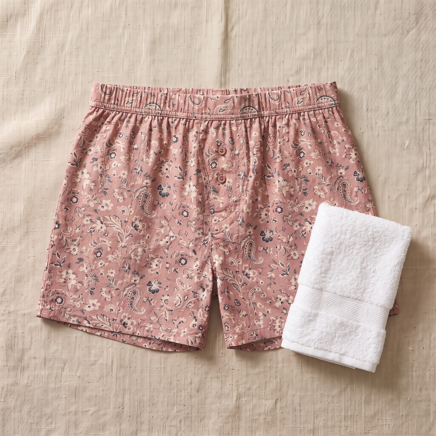 Rosa 3-Pack Printed Boxers - styled flat lay