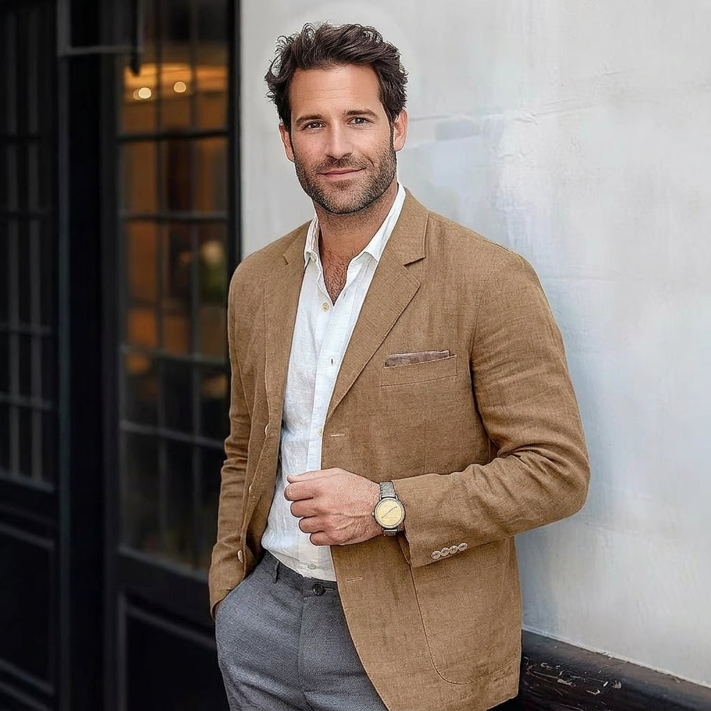 Verona Linen-Blend Blazer