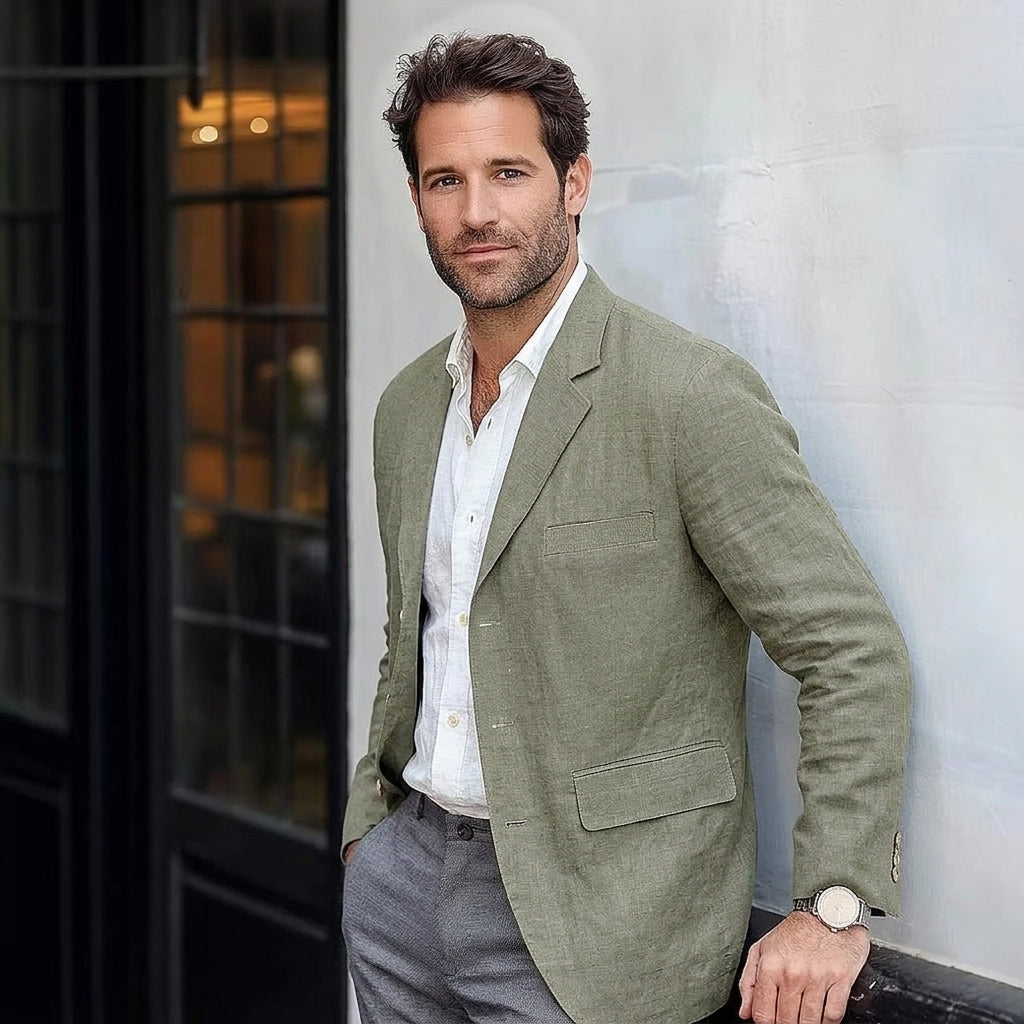 Verona Linen-Blend Blazer