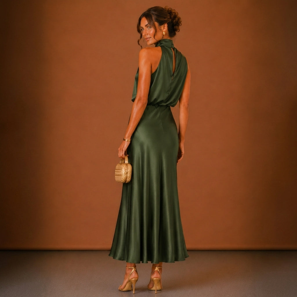 Valencia Satin Maxi Dress