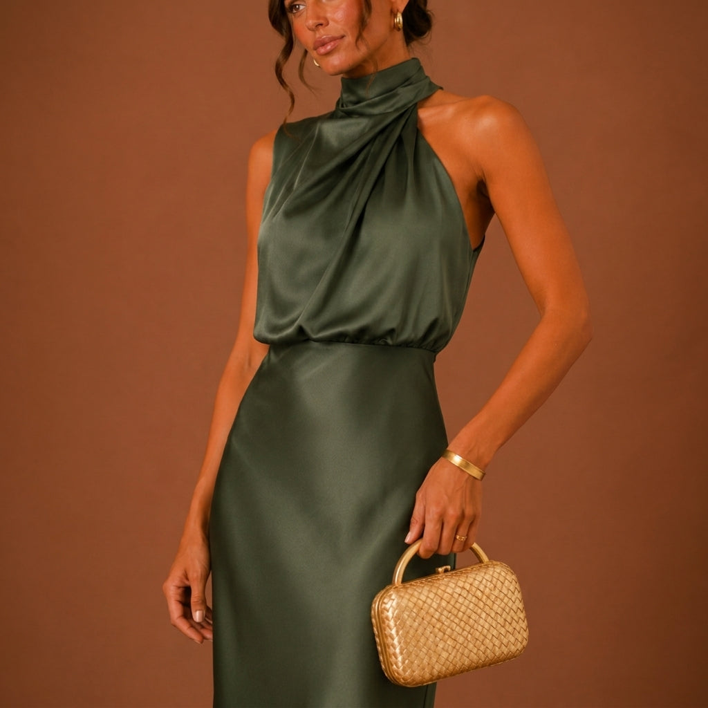 Valencia Satin Maxi Dress