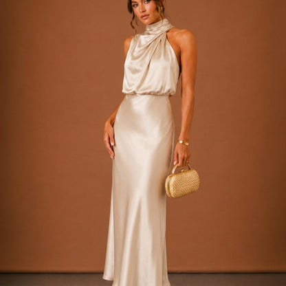 Valencia Satin Maxi Dress