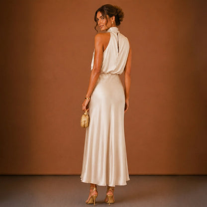 Valencia Satin Maxi Dress