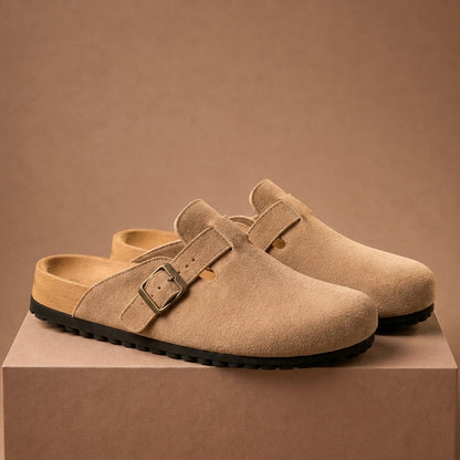 Valencia Suede Clogs