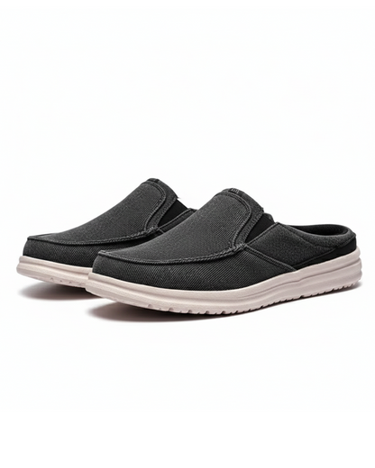 Denim Mule Slip-Ons