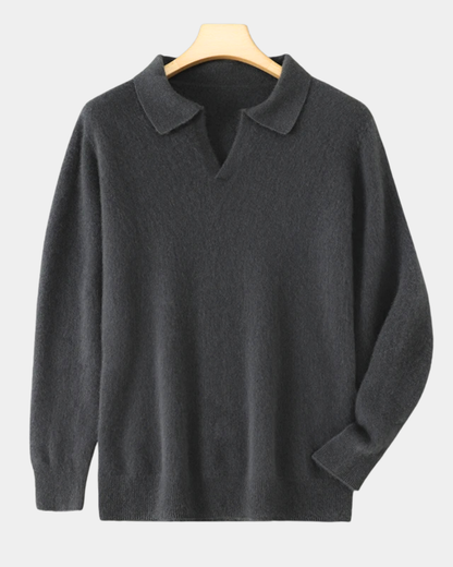 Ashford Cashmere Polo Sweater
