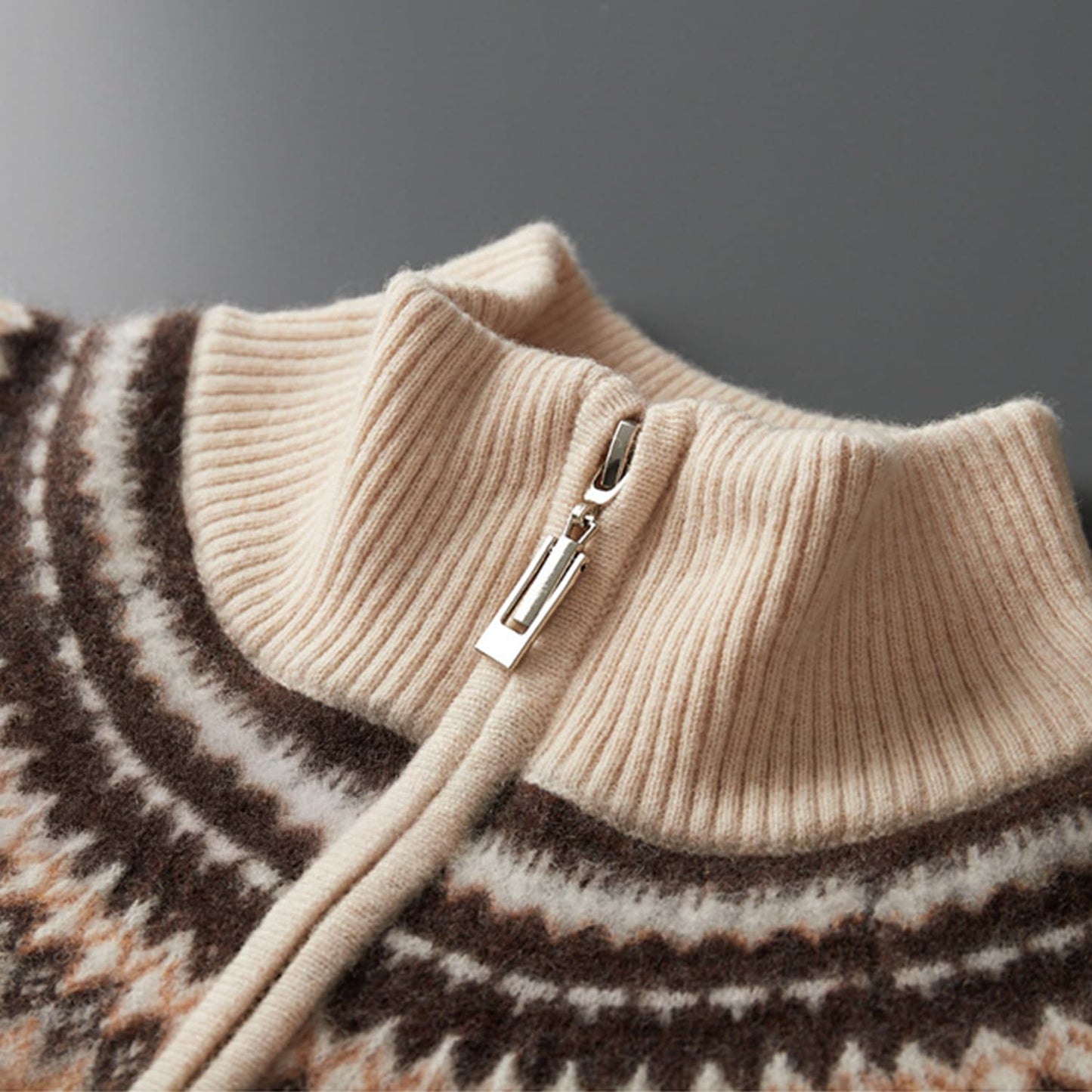Evan Cashmere Half-Zip Sweater