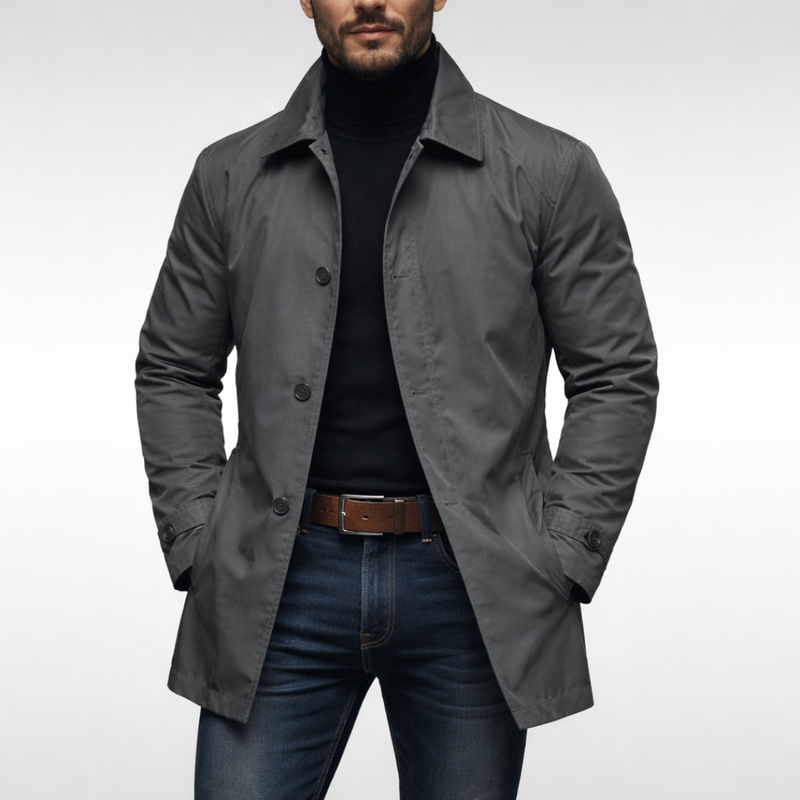 Axton Stylish Weather-Resistant Men's Overcoat