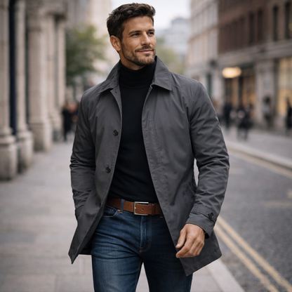 Axton Stylish Weather-Resistant Men's Overcoat