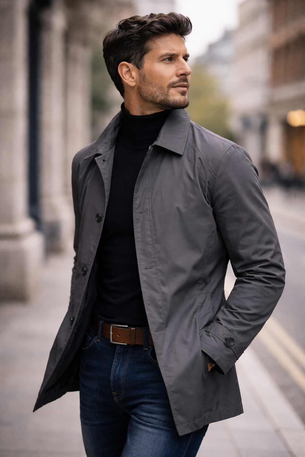 Axton Stylish Weather-Resistant Men's Overcoat