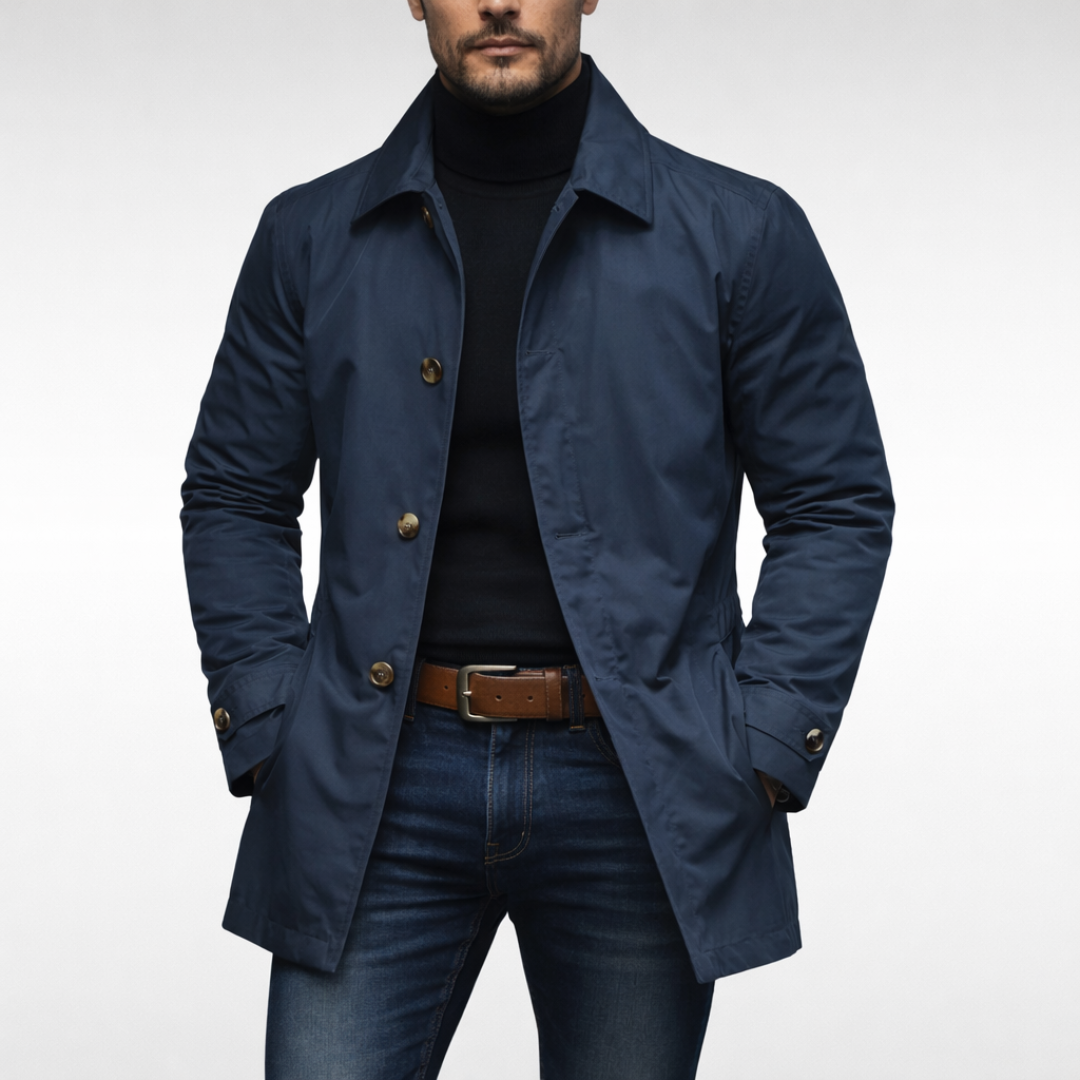 Axton Stylish Weather-Resistant Men's Overcoat
