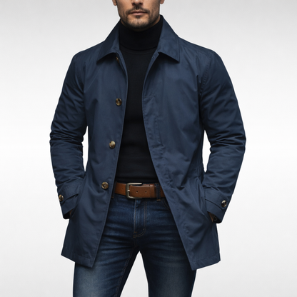 Axton Stylish Weather-Resistant Men's Overcoat