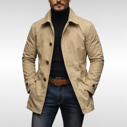 Axton Stylish Weather-Resistant Men's Overcoat