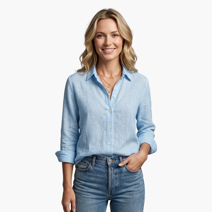 Luneria Relaxed Fit Button-Down Women's Shirt