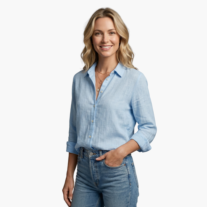 Luneria Relaxed Fit Button-Down Women's Shirt