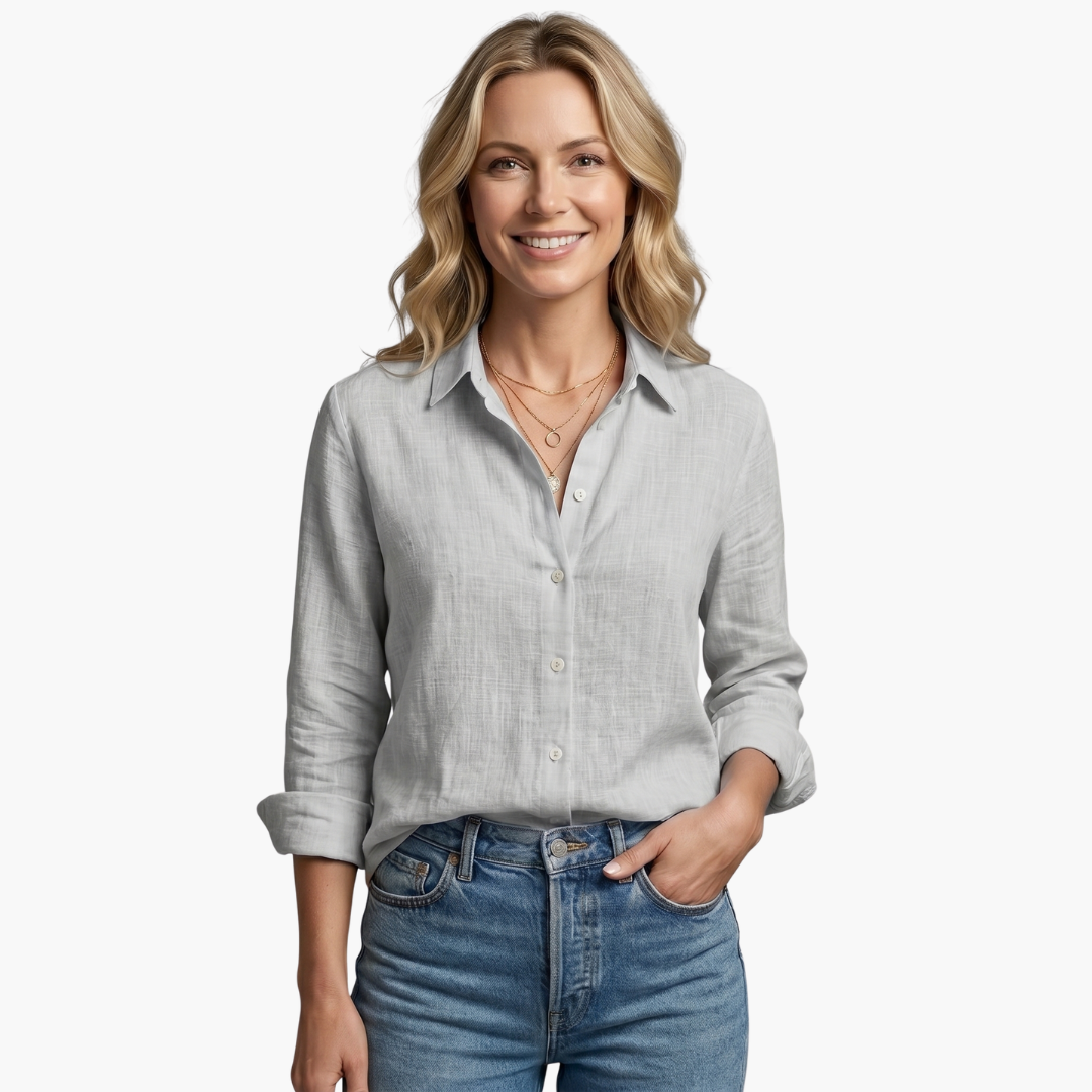 Luneria Relaxed Fit Button-Down Women's Shirt