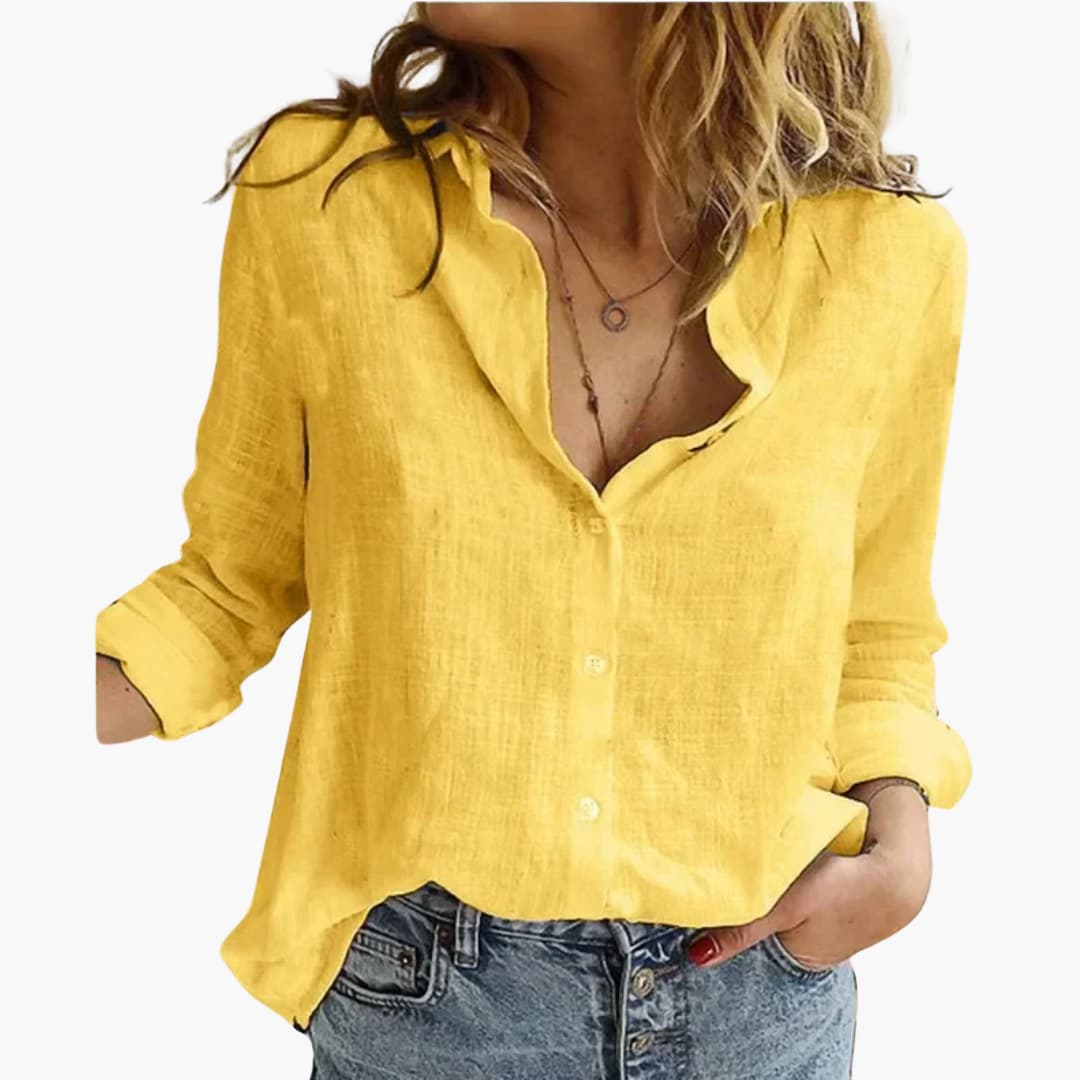 Luneria Relaxed Fit Button-Down Women's Shirt