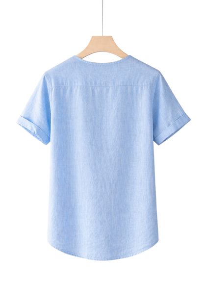 Horizon Henley Linen Shirt