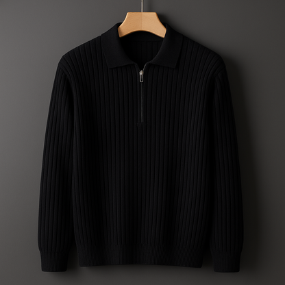 Portwell Rib Knit Zip