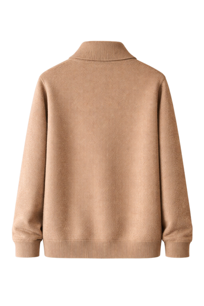 Maison Cashmere Velouré Zip Jacket