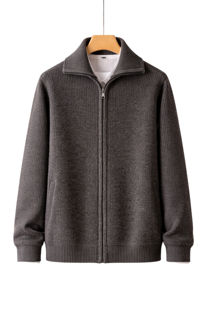 Maison Cashmere Velouré Zip Jacket