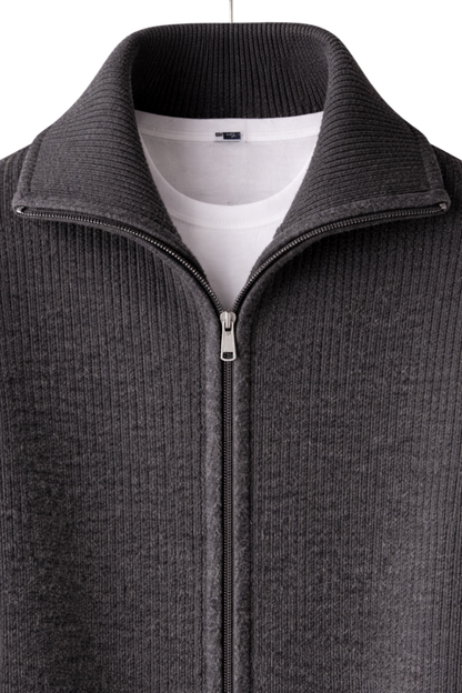 Maison Cashmere Velouré Zip Jacket