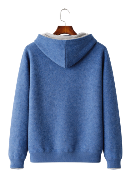 Valerio Maison Wool Reversible Zip Hoodie