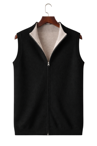 Valerio Maison Wool Zip Vest