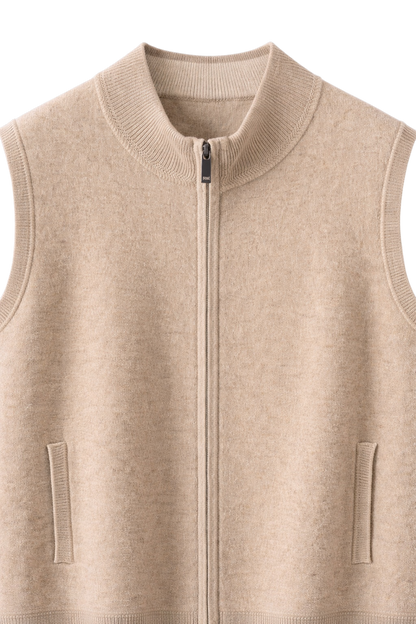 Luciani Cashmere Zip Vest