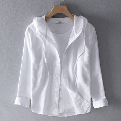 Lunessa Elegant Women's Linen Blouse
