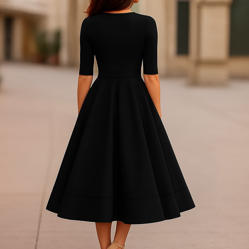Lani Elegant & Retro-Inspired Midi Dress