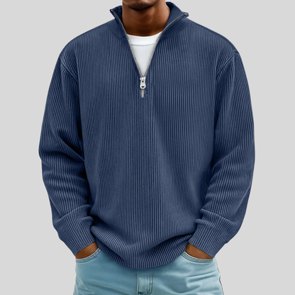 Siena Ribbed Half-Zip Sweater