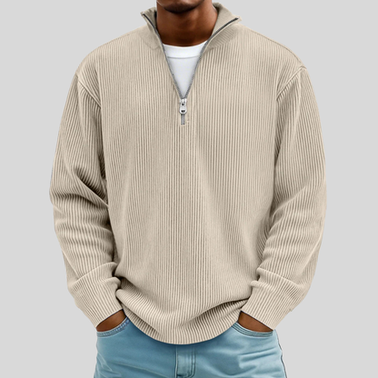 Siena Ribbed Half-Zip Sweater