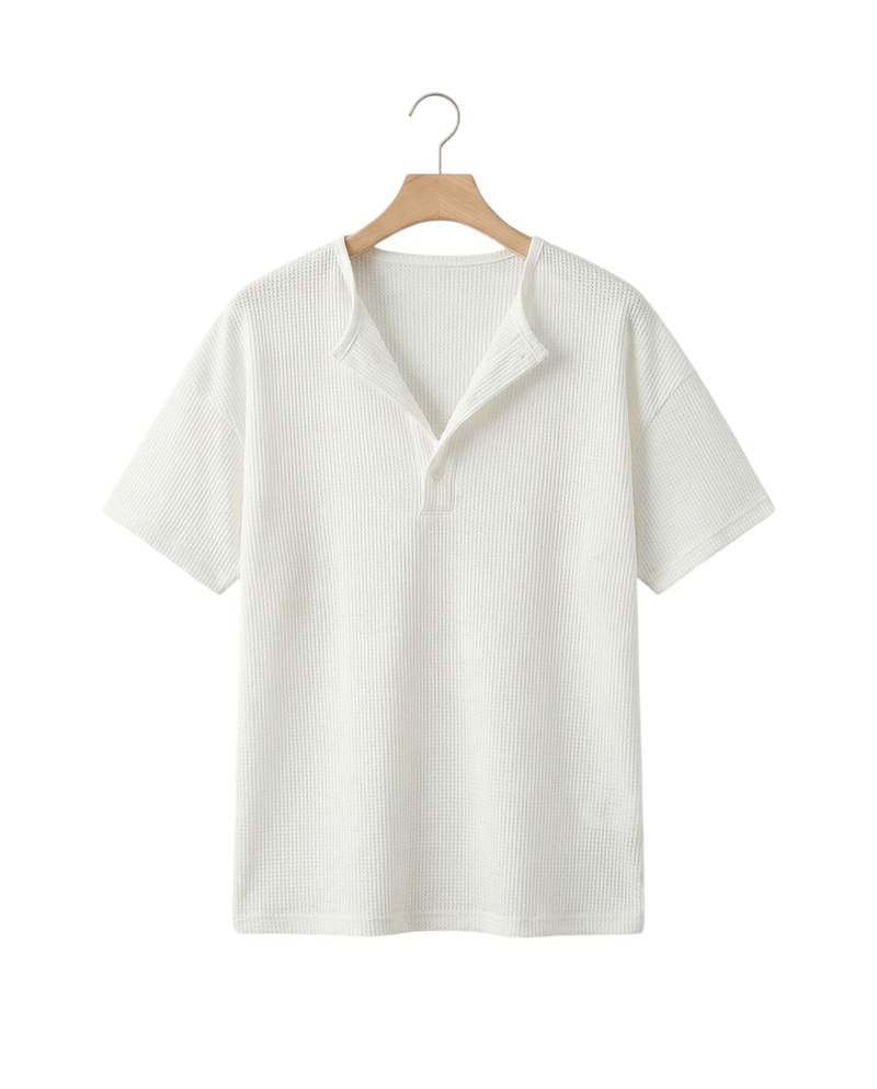 Maison Ivory Cotton Open-Collar