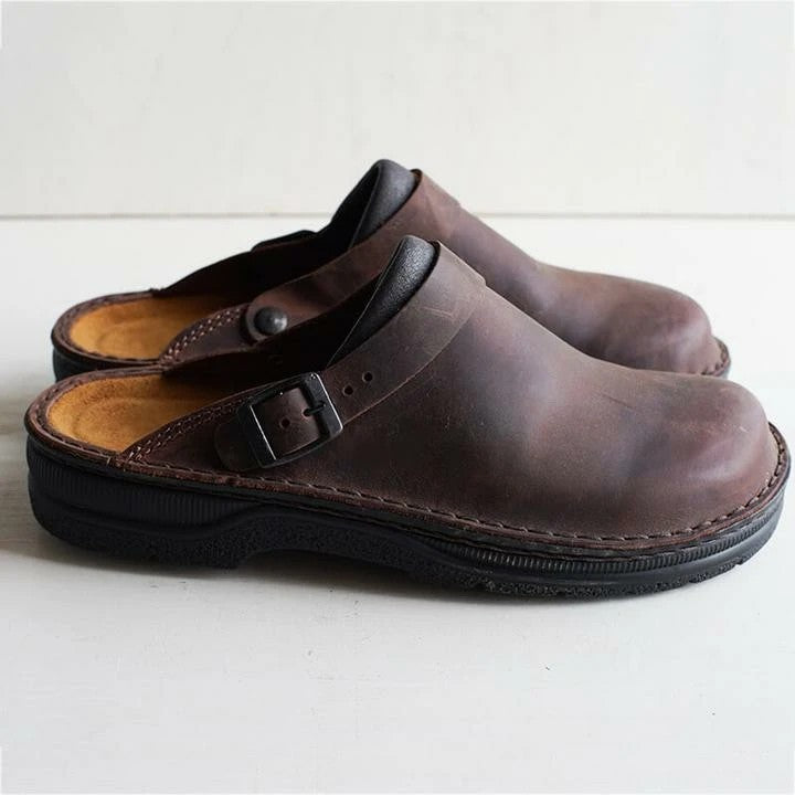 Men's Comfort Leather Clogs