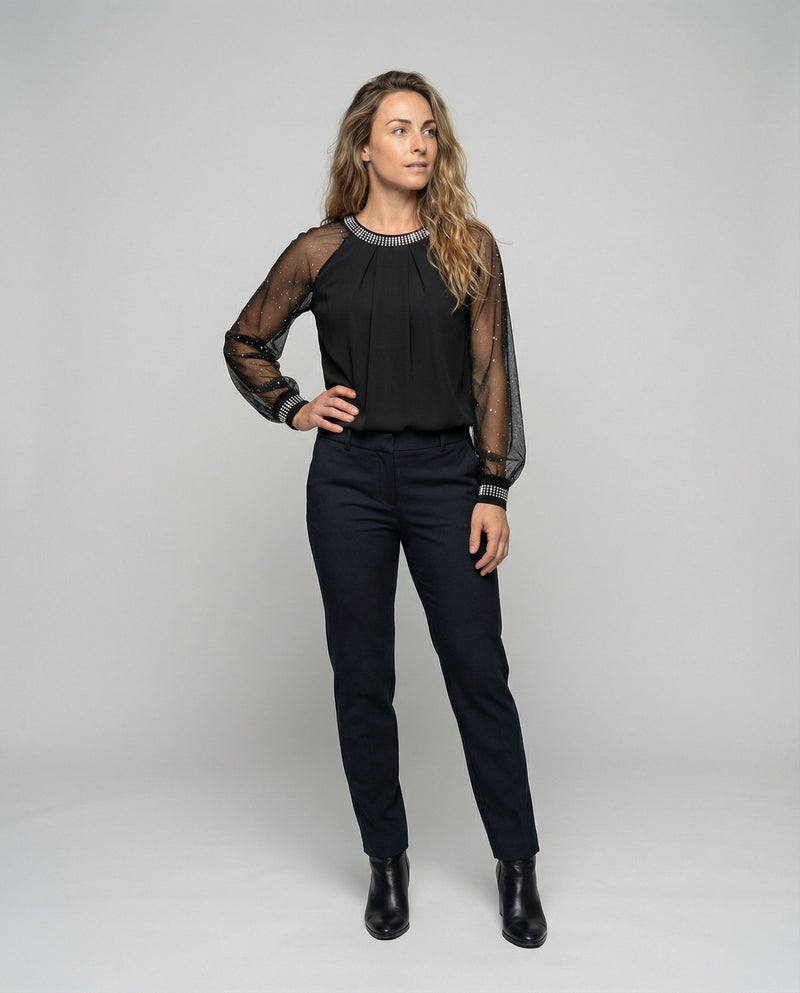 Helaine Elegant, Soft & Chic Women's Sequin Top