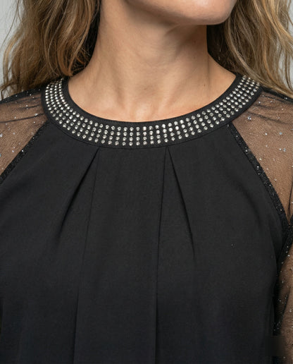 Helaine Elegant, Soft & Chic Women's Sequin Top