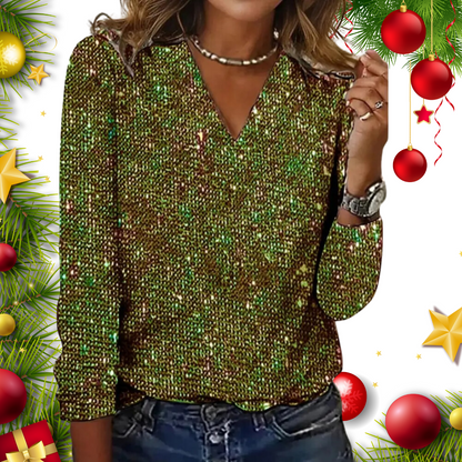 Luna Elegant Glitter Going Out Top for Women