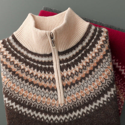 Evan Cashmere Half-Zip Sweater