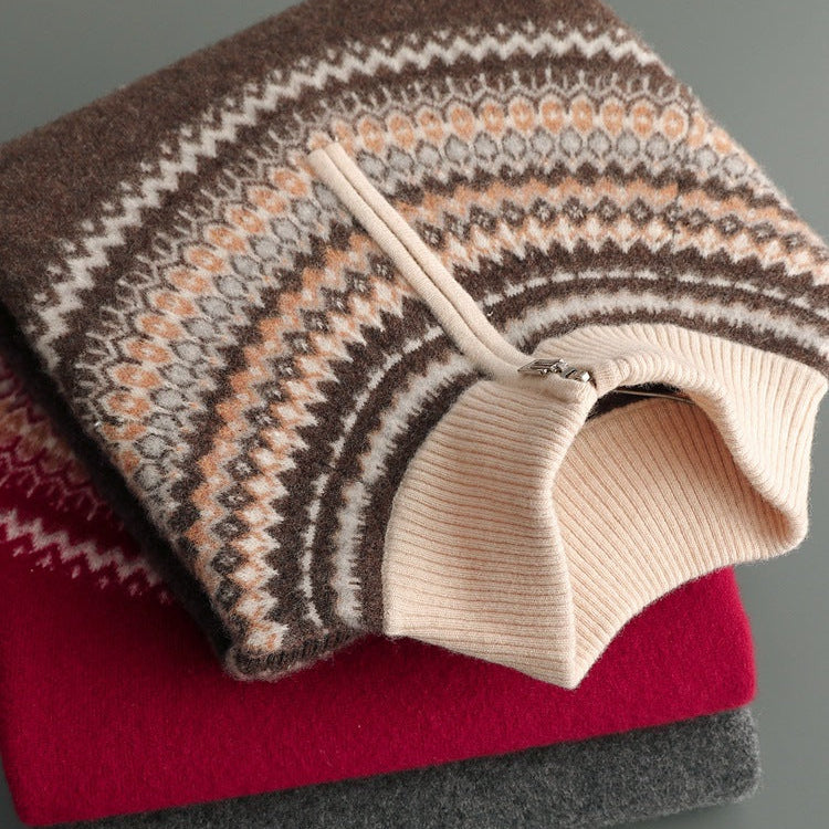 Evan Cashmere Half-Zip Sweater