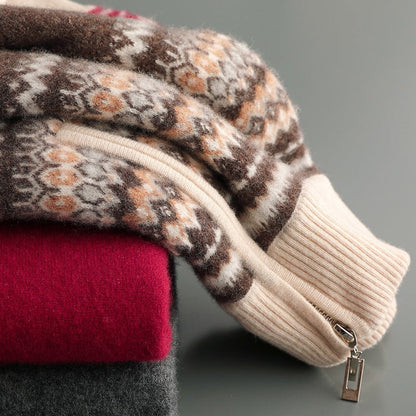 Evan Cashmere Half-Zip Sweater