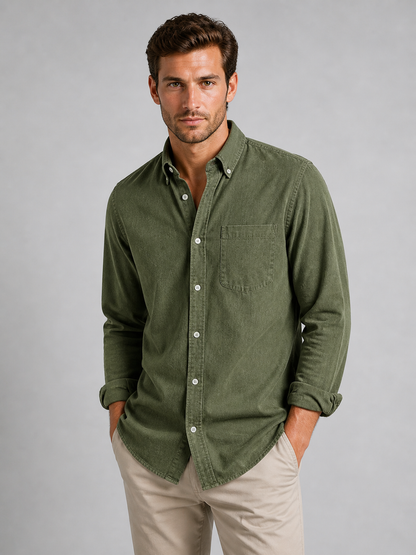 Men’s Casual Button-Down Shirt – Relaxed Everyday Fit