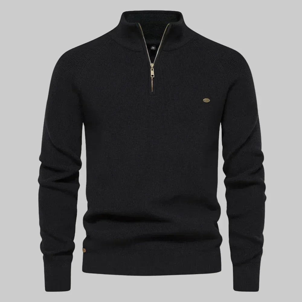 Harrington Half-Zip Knit Sweater