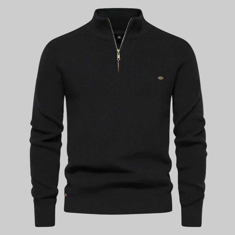 Harrington Half-Zip Knit Sweater