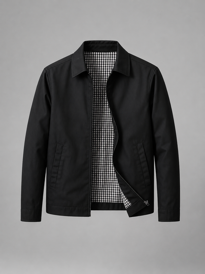 Men’s Lightweight Zip Jacket – Smart Casual British Style
