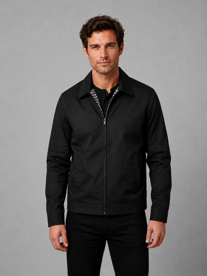 Men’s Lightweight Zip Jacket – Smart Casual British Style