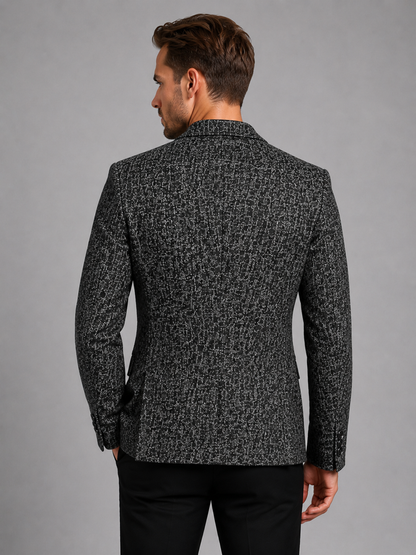 Men’s Slim Fit Tailored Blazer – Smart-Casual Structured Jacket